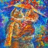 Abstract Cats Kissing Diamond Paintings