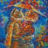 Abstract Cats Kissing Diamond Paintings