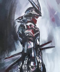 Abstract Japanese Swordsman Diamond Paintings