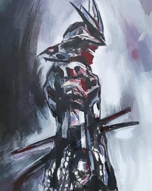 Abstract Japanese Swordsman Diamond Paintings