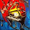 Abstract Jazz Piano And Saxophone Diamond Paintings