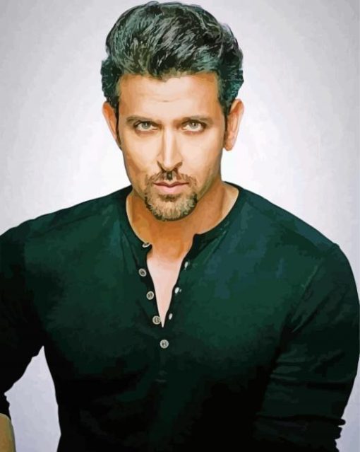 Actor Hrithik Roshan Diamond Paintings