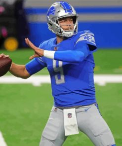 American Football Quarterback Matthew Stafford Diamond Paintings