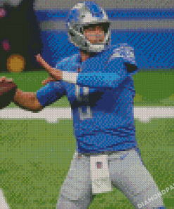 American Football Quarterback Matthew Stafford Diamond Paintings