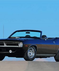 Black 1970 Plymouth Barracuda Diamond Paintings