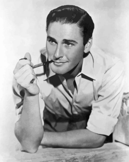 Black And White The Actor Errol Flynn Diamond Paintings