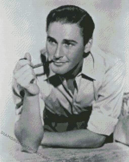 Black And White The Actor Errol Flynn Diamond Paintings