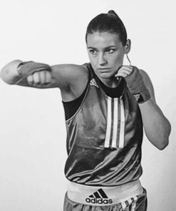 Black And White Katie Taylor Diamond Paintings