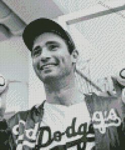 Black And White Sandy Koufax Diamond Painting