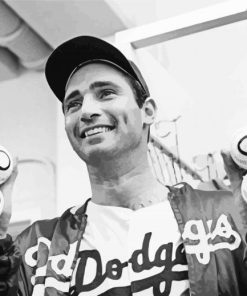 Black And White Sandy Koufax Diamond Paintings