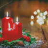 Christmas Candles Diamond Paintings