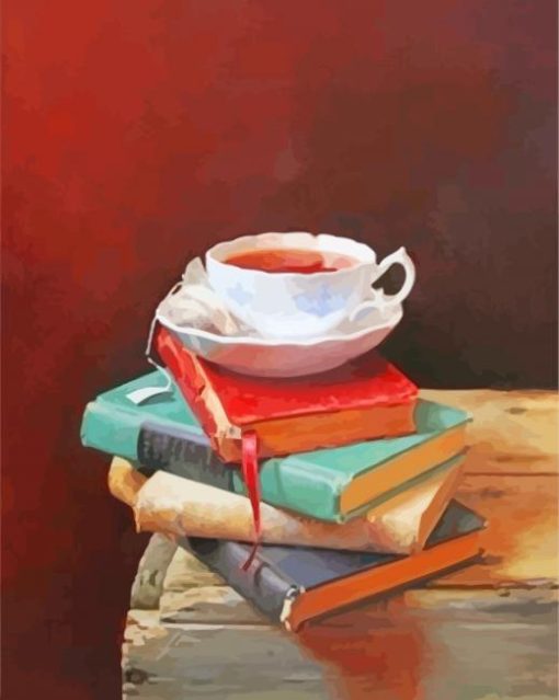 Coffee And Books Diamond Paintings