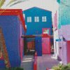 Colorful Buildings Barrio Tucson Diamond Paintings