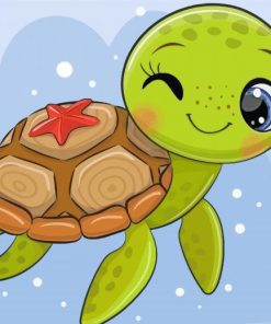 Cute Baby Turtle Diamond Paintings