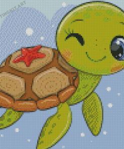 Cute Baby Turtle Diamond Paintings