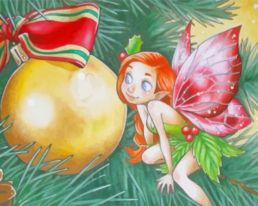 Cute Christmas Fairy Diamond Paintings