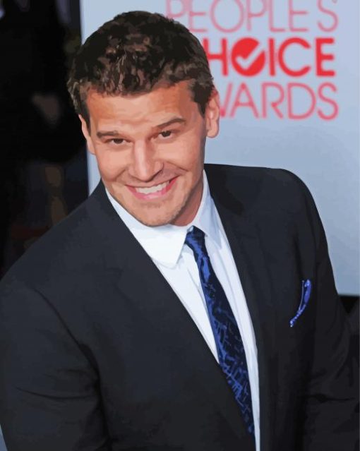 David Boreanaz Smiling Diamond Paintings