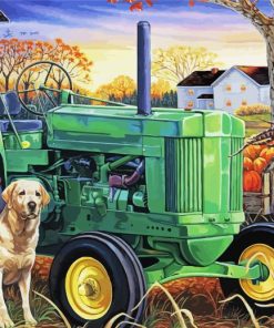 Farm John Deere Trekker Diamond Paintings