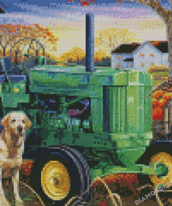 Farm John Deere Trekker Diamond Paintings