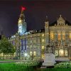 Georgetown University At Night Diamond Paintings