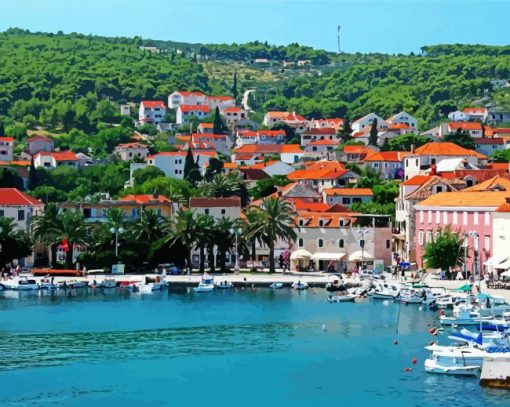 Hvar Seaside Diamond Paintings