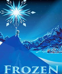 Illustration Frozen Poster Diamond Paintings