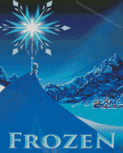 Illustration Frozen Poster Diamond Paintings