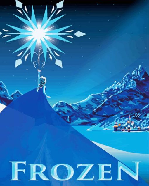 Illustration Frozen Poster Diamond Paintings