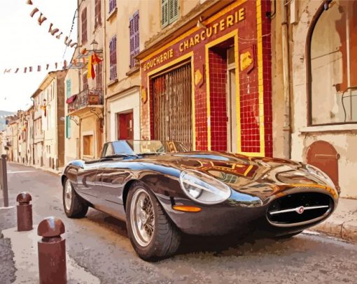 Jaguar E Type Diamond Paintings