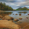 Jordan Pond Acadia National Park Diamond Paintings