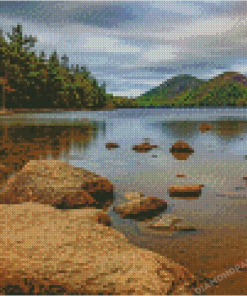 Jordan Pond Acadia National Park Diamond Paintings