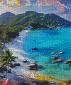 Koh Samui Island At Sunset Diamond Paintings