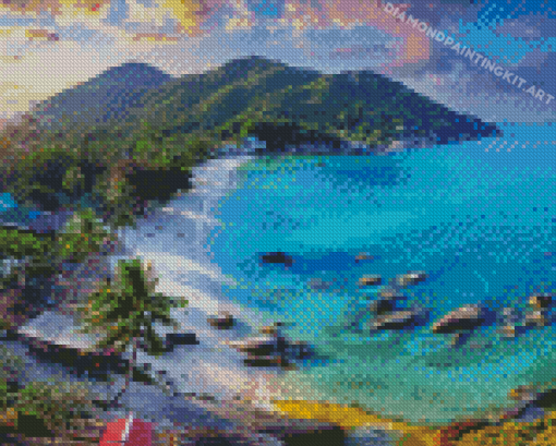 Koh Samui Island At Sunset Diamond Paintings