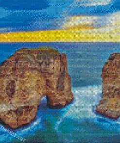 Lebanon Raouche Rocks Diamond Paintings