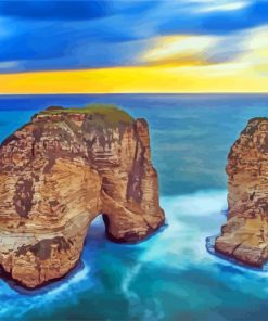 Lebanon Raouche Rocks Diamond Paintings