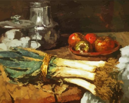 Leeks Vegetable Still Life Diamond Paintings