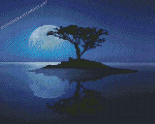 Moon Tree Diamond Paintings