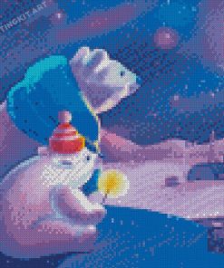 Polar Bears In The Snow Diamond Painting