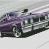 Purple Xy Ford Falcon Car Diamond Paintings