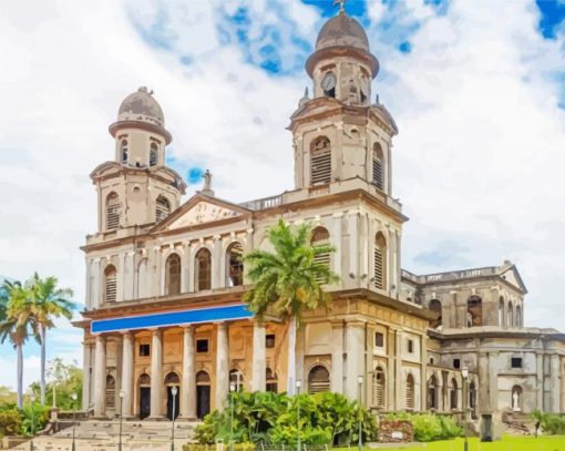 Santiago Of Managua Cathedral Diamond Paintings