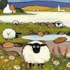 Scotland Sheeps Art Diamond Paintings