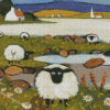 Scotland Sheeps Art Diamond Paintings