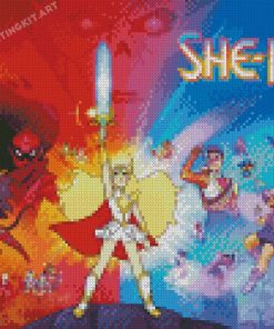 She Ra Princesses Of Power Cartoon Poster Diamond Paintings