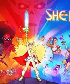 She Ra Princesses Of Power Cartoon Poster Diamond Paintings