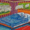 Sheep And Dog Art Diamond Paintings