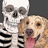 Skull And Dog Diamond Painting