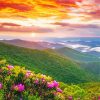 Spring Sunset Landscape Diamond Paintings