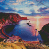 Sunrise At Lulworth Cove Diamond Paintings