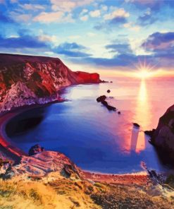 Sunrise At Lulworth Cove Diamond Paintings