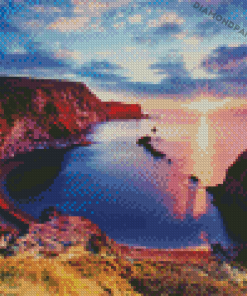 Sunrise At Lulworth Cove Diamond Paintings